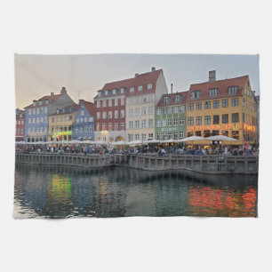 NYHAVN UNTERHALTUNGSViertel Kopenhagen Dänemark Geschirrtuch
