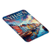 Nyhavn-Wasserfront Dänemark Magnet (Rechte Seite)