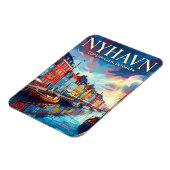 Nyhavn-Wasserfront Dänemark Magnet (Linke Seite)