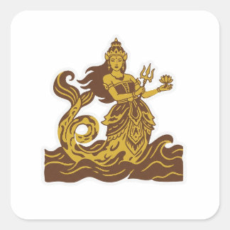 Nyi Roro Kidul Quadratischer Aufkleber