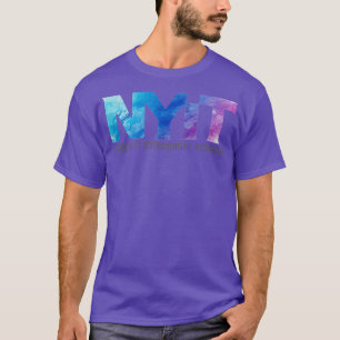 NYITCOM BluePurple Wasserfarbe ohne Stethoskop T-Shirt