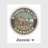 Nykøbing Falster, Dänemark Aufkleber (Blatt)