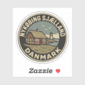 Nykøbing Sjælland, Dänemark Danmark Aufkleber (Blatt)