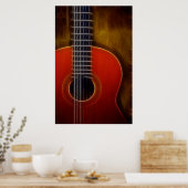 Nylon Stringed Guitar Poster (Küche)