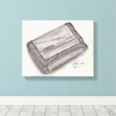 Nylon Wallet Pencil Sketch - Pop Kultur Leinwanddruck (Insitu (Holzboden))