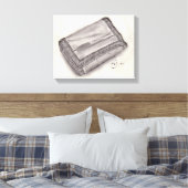 Nylon Wallet Pencil Sketch - Pop Kultur Leinwanddruck (Insitu (Schlafzimmer))