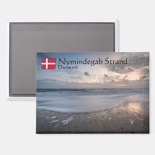 Nymindegab Strand Souvenir Magnet (Vorderseite/Rückseite)