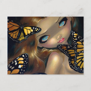 "Nymph mit Monarchen" Postkarte