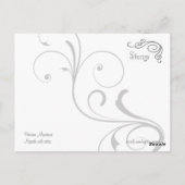 Nymph mit setar Postkarte (Rückseite)