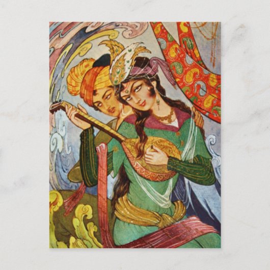 Nymph mit setar Postkarte (Vorderseite)