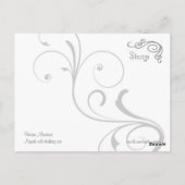 Nymph mit Tasse Postkarte (Rückseite)