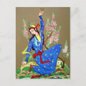 Nymph mit Tasse Postkarte (Vorderseite)