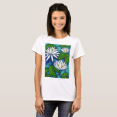 Nymphaea-Blau-T - Shirt (Vorne ganz)