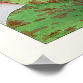 Nymphaea Lotus #1, Pink, Lily Pad, Tanigami Konan, Poster (Ecke)