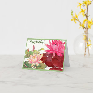 Nymphaea lotus, Alles Gute zum Geburtstag Karte