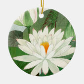 Nymphaea lotus, Baum Keramik Ornament (Vorne)