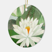 Nymphaea lotus, Baum Keramik Ornament (Links)