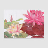 Nymphaea lotus, Decoupage Seidenpapier (Vorderseite)