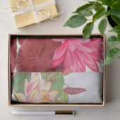 Nymphaea lotus, Decoupage Seidenpapier (Geschenk)