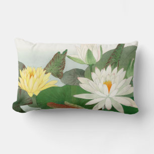 Nymphaea lotus, japanischer Holzschnitt, 1917 Lendenkissen