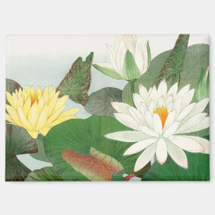 Nymphaea lotus, japanischer Holzschnitt, 1917 Magnet