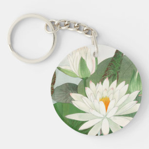 Nymphaea lotus, Japanischer Holzschnitt, 1917 Schlüsselanhänger