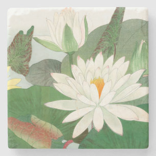Nymphaea lotus, Japanischer Holzschnitt, 1917 Steinuntersetzer