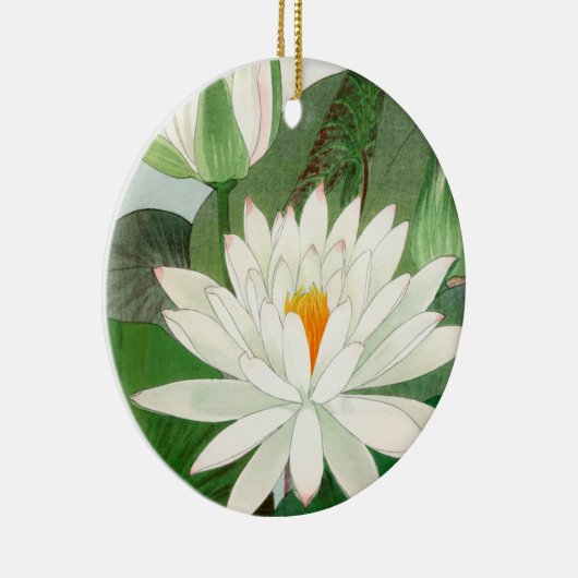 Nymphaea lotus, Tree Keramik Ornament (Rechts)