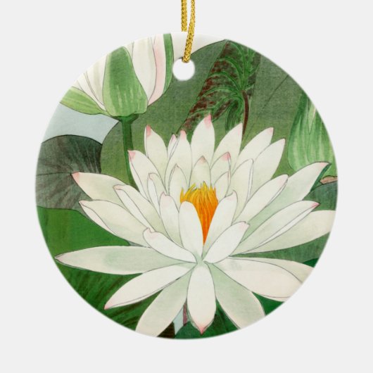Nymphaea lotus, Tree Keramik Ornament (Vorne)