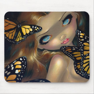 "Nymphe mit Monarchen" Mousepad
