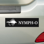 Nymphe-O lustiger Fliegenfischenköder Autoaufkleber (Auf Auto)