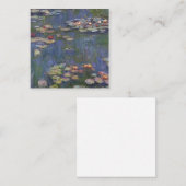 Nymphéas Claude Monet Quadratische Visitenkarte (Vorne/Hinten)