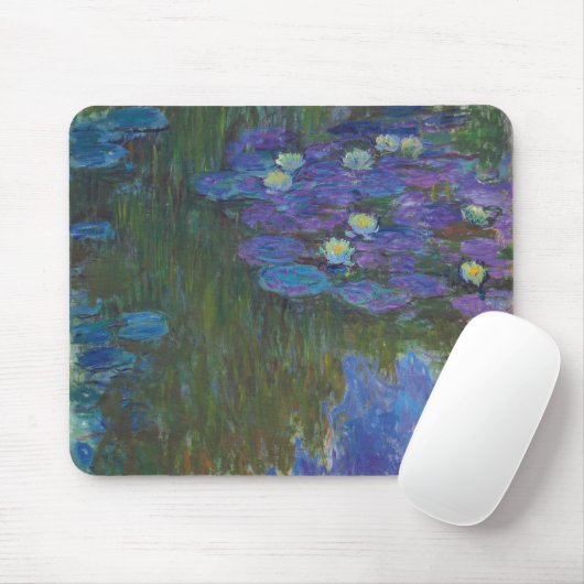 Nymphéas en fleur | 1914-17 mousepad (Mit Mouse)