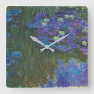 Nymphéas en fleur 1914-17 quadratische wanduhr