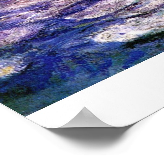 Nympheas in Giverny von Claude Monet Poster (Ecke)