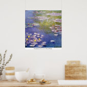 Nympheas in Giverny von Claude Monet Poster (Küche)