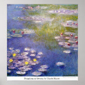 Nympheas in Giverny von Claude Monet Poster (Vorne)