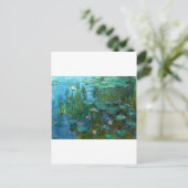 Nympheas Postkarte (Stehend Vorderseite)