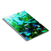 Nympheas Water Lilien Monet Foto Binder Notizblock (Rechte Seite)