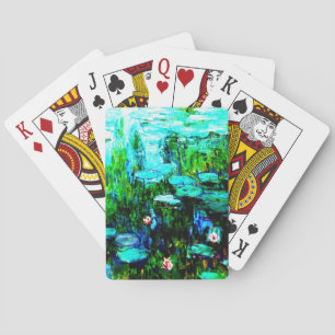 Nympheas Water Lilien Monte Playing Cards Spielkarten