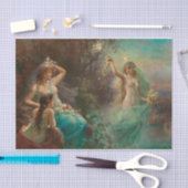 Nymphen bei Sonnenaufgang von Hans Zatzka Seidenpapier (Handwerk)