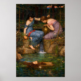 Nymphen finden den Kopf von Orpheus von Waterhouse Poster