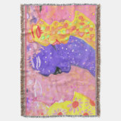 Nymphen Folk Art von AnyaC Decke (Vorderseite Vertikal)