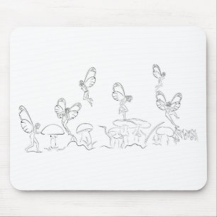 Nymphen in Fary Welt Mousepad