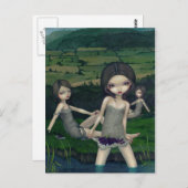 "Nymphen sammeln Berries" Postkarte (Vorne/Hinten)