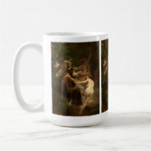Nymphen und Satyr durch William-Adolphe Bouguereau Kaffeetasse (Links)