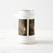 Nymphen und Satyr von William-Adolphe Bouguereau Bierglas (Vorderseite Links)