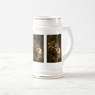 Nymphen und Satyr von William-Adolphe Bouguereau Bierglas