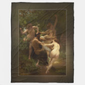 Nymphen und Satyr von William-Adolphe Bouguereau Fleecedecke (Vorderseite)
