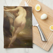 Nymphen und Satyr von William-Adolphe Bouguereau Geschirrtuch (Viertel Falte)